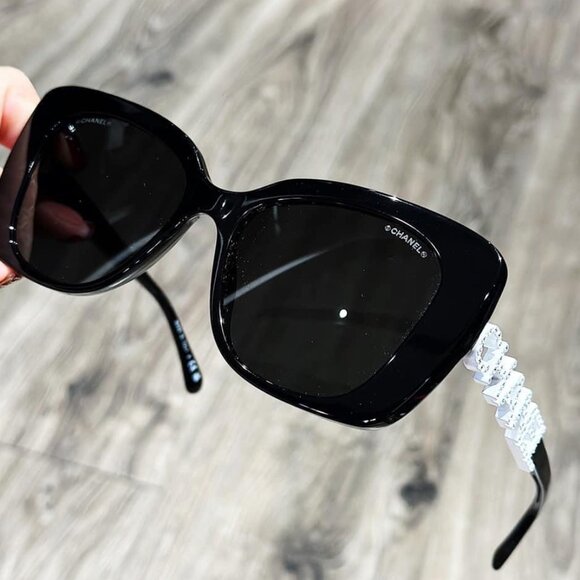Chanel Black Square Sunglasses main image 4